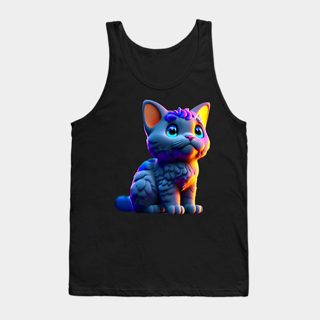 Adorable, Cool, Cute Cats and Kittens 21 Tank Top by The Black Panther